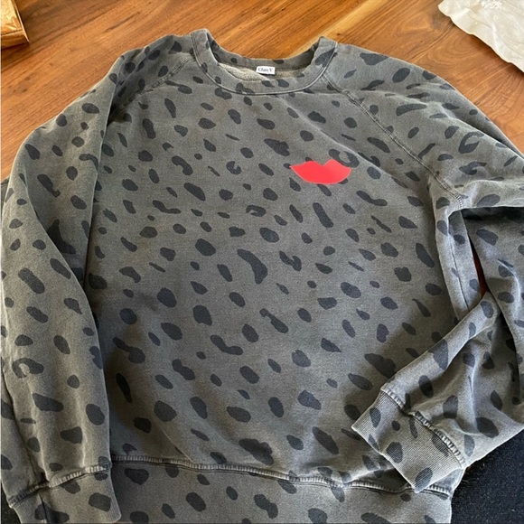 Clare V Gray and Red Women's Sweater - Picture 5 of 7